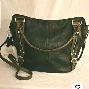 New W Tags Over Earth Genuine Leather Hobo Purse Shoulder Bag Crossbody Handbag